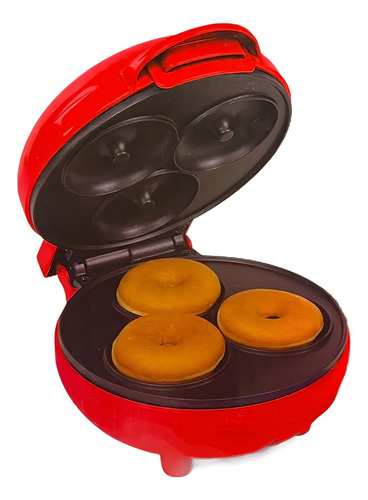 Mini Máquina De Fazer Rosquinhas Donuts Confeitaria Cozinha Cor Vermelho 110v