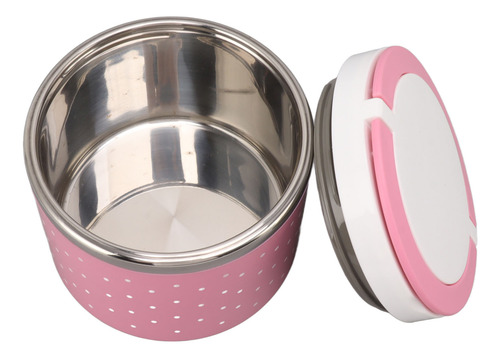 Almoço Redondo Isolado A Vácuo Rosa À Prova De Vazamento, Po