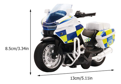 Minijuguete Para Motocicletas Con Tracción Por Fricción, 1 U