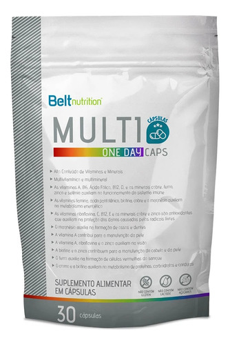 Belt Multi One Day Multivitaminico E Multimineral 30 Caps Sabor Cápsula