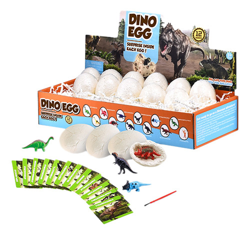 Juego De Excavación De Huevos De Dinosaurio, 12 Piezas, Kit