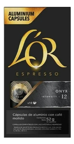 2 Pza Cápsulas De Café Lor Espresso Onyx Con 10 Pzas