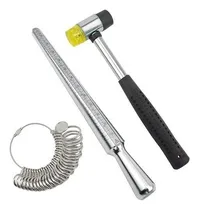 Comprar Mandril Medidor De Anillos Para Joyería Martillo De Goma