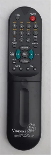 comprar Controle Remoto Vídeoke Vmp 2500 Raf Eletronics Original Preto