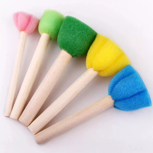 Set De 30 Garabatos Con Esponja Para Pintar Para Niños.