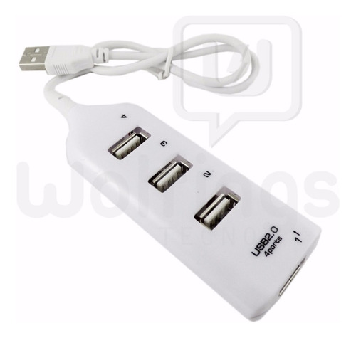 Hub Usb 2.0 Zapatilla 4 Puertos Para Pc Conecte Mouse Teclad