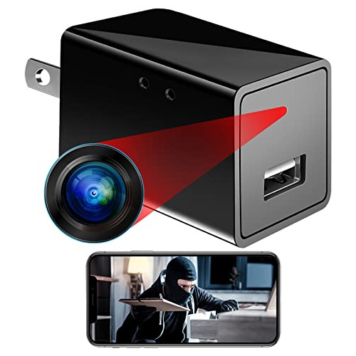 Hidden Spy Camera Usb Charger 1080p Wifi Wireless Camer...