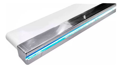 Cascata Bico Inox Com Led Para Piscina 120cm Embutir Parede