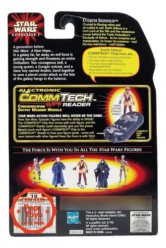 Outlet Oba - Hasbro - Star Wars - Episodio 1 - Darth Sidious