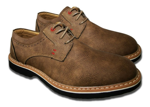 Zapatos De Hombre Casual Oxfords Marron 890 -zapatillaschile