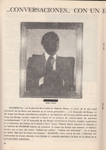 1979 Borges Habla Para Revista Imagenes Uruguay Fotos Y Arte