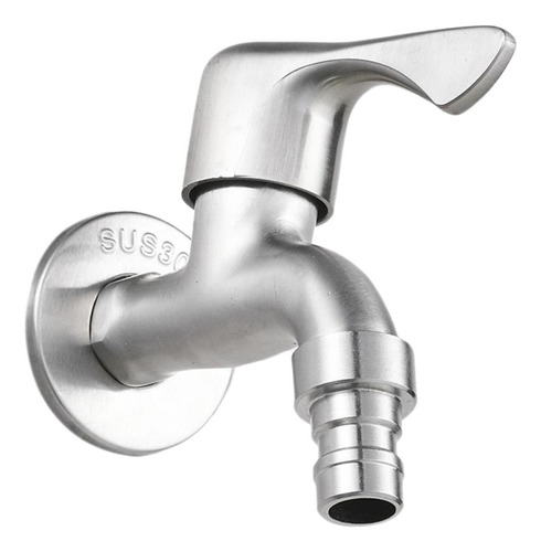 Grifo De Acero Inoxidable, Llave De Paso Agua Fría,