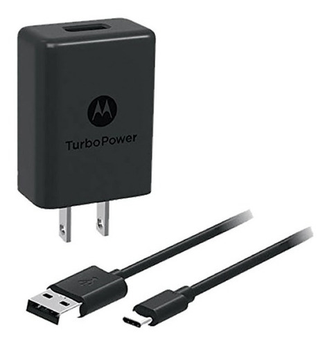 Cargador Original Motorola Rápido Turbo Moto Z One G7 Tipo C