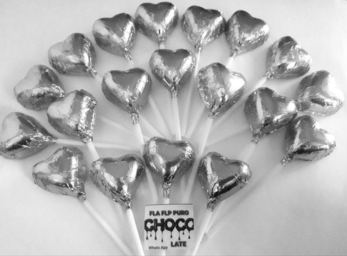 Chupetines Corazon De Chocolate Souvenirs Para Eventos Bodas
