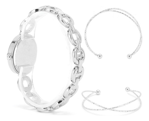 Conjunto Pulsera Reloj Para Mujer Niña Elegante Cuarzo Cara