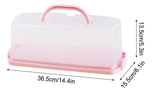 & Caja De Transporte Q Cake Rectangular En Verde Con Doble