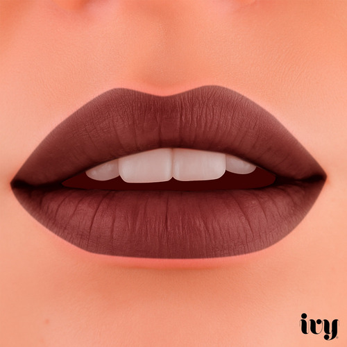 Lapiz Delineador De Labios Mate Larga Duracion Ivy Garnet