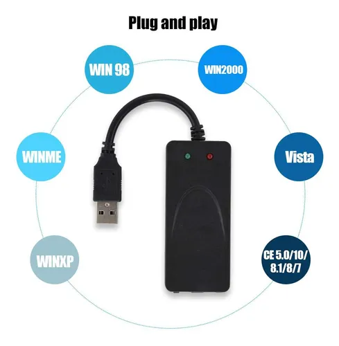 V Bestlife Puertos Duales Usb2.0 56k Datos De Fax De Voz Ex.