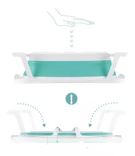 Bañera Plegable Para Bebe Punti Flexi Wash Reclinable Tapon