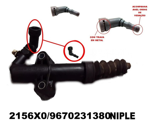 Imagem 3 de 9 de Adaptador Do Atuador De Embreagem Citroen C3 208 308 307 C4