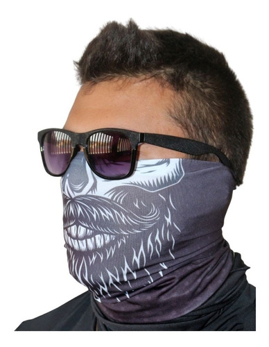 Imagem 2 de 8 de Buff Lenço Bandana Caveira Mexicana Moto Pesca Metal Uv50