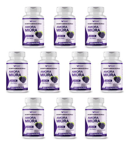 Amora Miúra C/ Isoflavonas + Vitamina B6 Muwiz 60caps 10 Uni