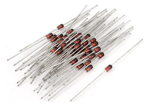 Tecneu 100 Piezas Diodo Zener 1N4738A 8.2V 1W 1n47 Do-41