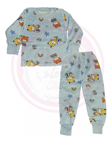 Pijama Niño 2 Pzas Polar Dinosaurio, Carros, Osito Y Otros
