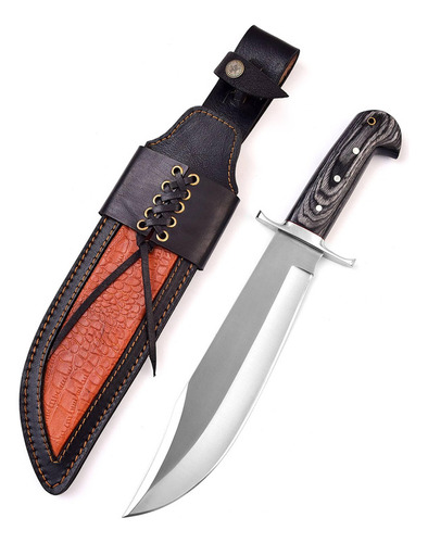 Cuchillo De Caza Reg-109 Cuchillo Bowie Hecho A Mano De Acer