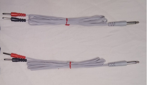 2 Cables Para Ondas Rusas - Electro Estimulador