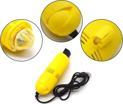 Imagen 6 de 10 de Mini Aspiradora Usb Teclado Limpiador Pc Portátil