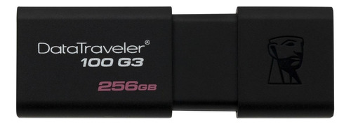 Pendrive Kingston DataTraveler 100 G3 DT100G3 256GB 3.0 negro