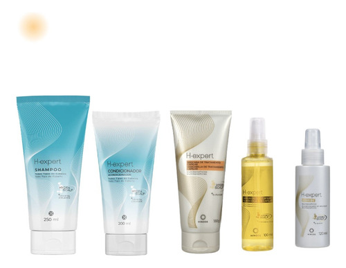 Shampoo Condicionador Máscara Óleo Leave-in H-expert Hinode