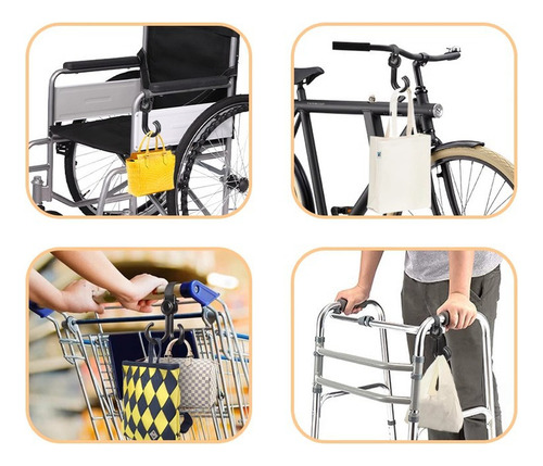 5 Gancho Universal Para Bicicletas/motos/cochecitos