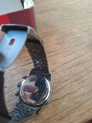 Reloj Fossil Fs4786 Cronografo En Acero Inoxidable (Usado)