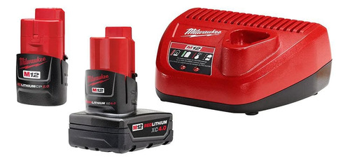 Kit Baterias Milwaukee M12 Xc4.0, Cp2.0 + Cargador