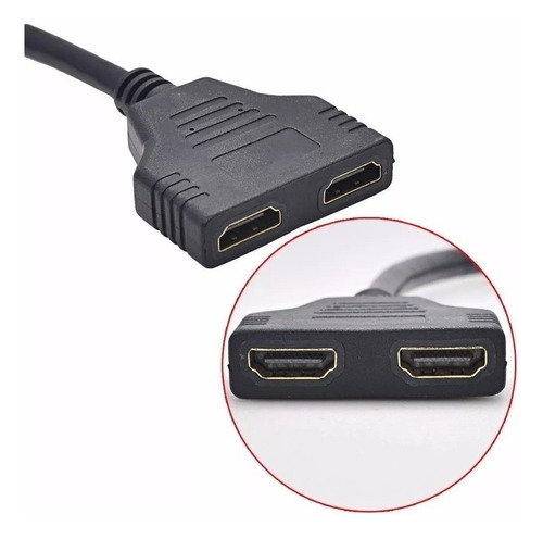 Divisor y duplicador 4K de 1 HDMI macho a 2 HDMI hembra