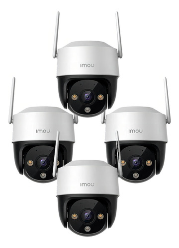 Kit 4 Camara Vigilancia Imou Cruiser Se+ 2mp Exterior Color Blanco