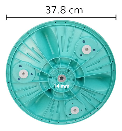 Imagen 5 de 9 de Impulsor, Gen, Sirve Para Lavadora Mabe Led. 1221b7, D.378mm