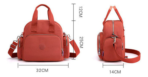 Bolsa De Moda Com Carregador Usb Portátil 2025 Cor Laranja