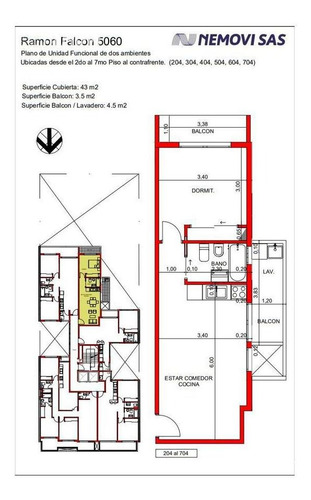 Imagen 12 de 21 de Departamento 2 Ambientes - Villa Luro Pileta Solarium