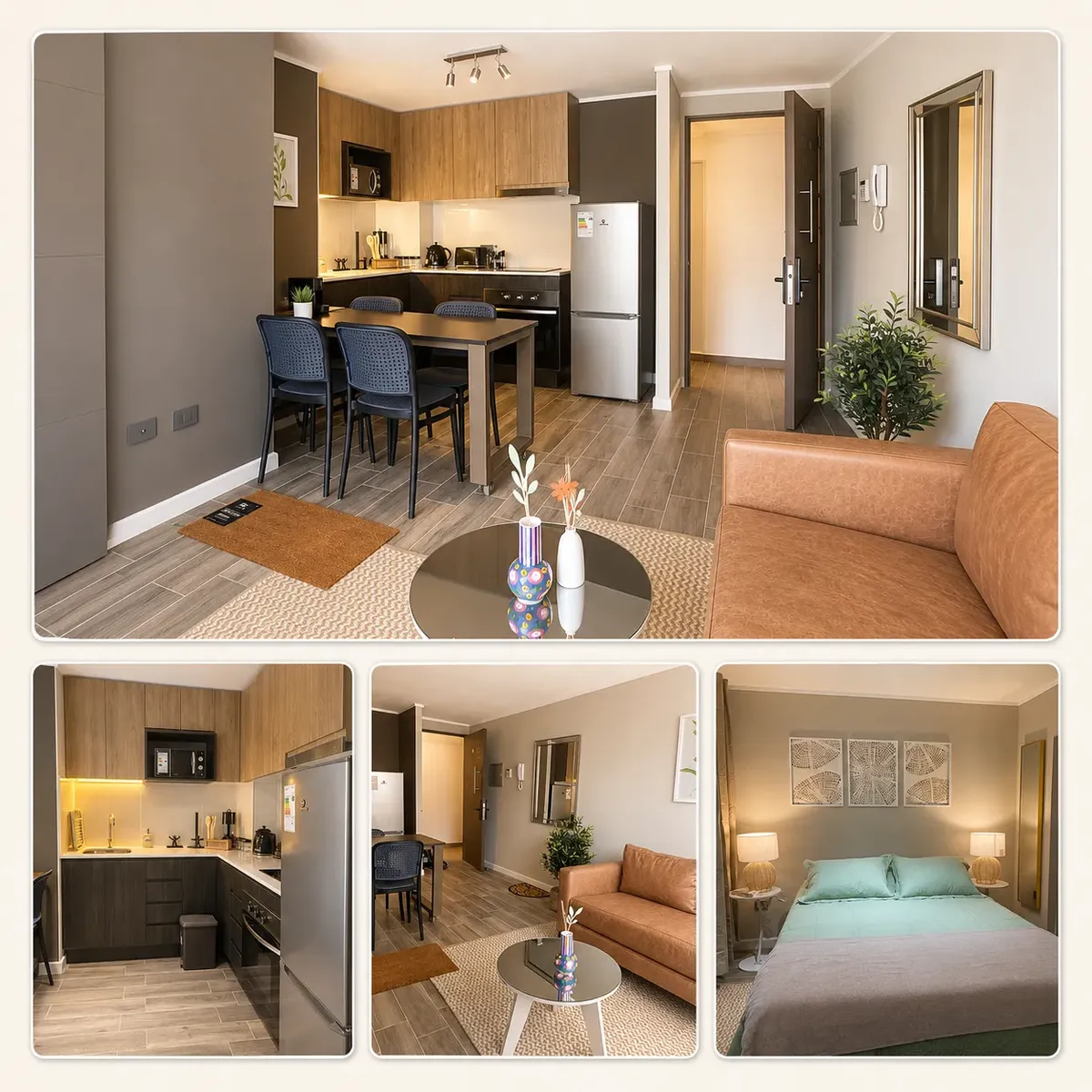 Imagen 1 de 13 de Departamento 1 Dormitorio 1 Baño En Ñuñoa Full Amoblado
