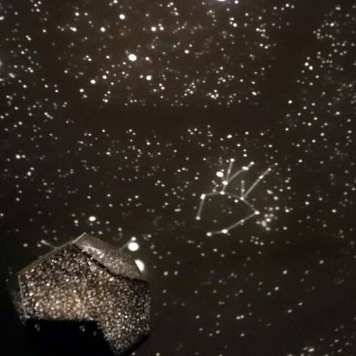 Proyector Planetario Galaxy Lámpara De Cielo Nocturno Planet Estructura Negro Pantalla Amarillo
