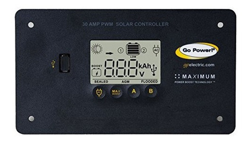 ¡go Power! Gp-pwm-30 Regulador Solar De 30 Amperios