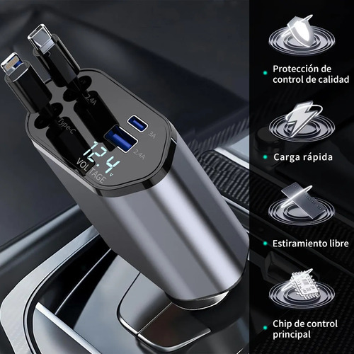 ¡cargador Rapid Cap -co-carrier 4 En 1 De 120 W!