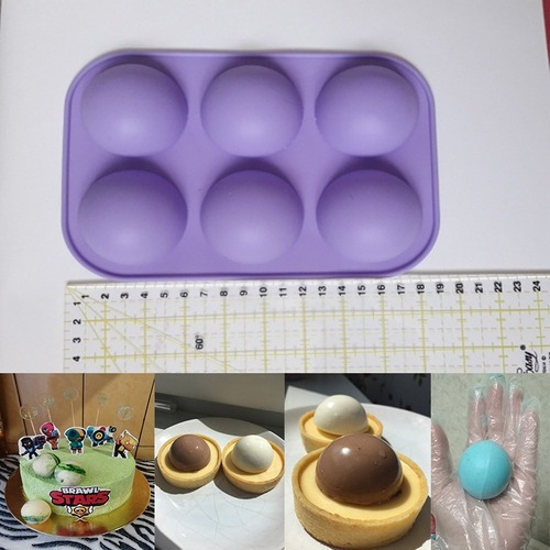 Alta Calidad. 8 Moldes De Silicona Para Hornear, 6
