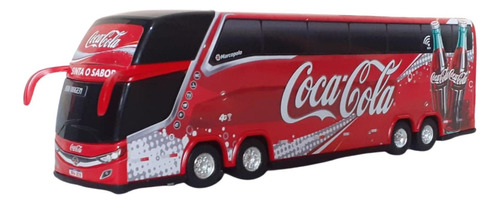 Autobús de juguete Coca-Cola de 2 pisos, 30 cm