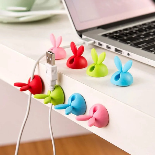 Organizador Cables 3 Huecos Rabbit