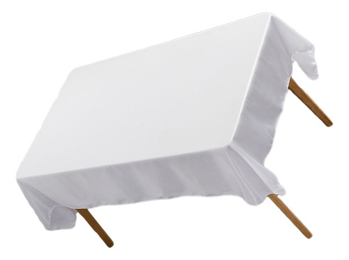 Mantel Rectangular Blanco Para Mantel, Tela De Poliéster