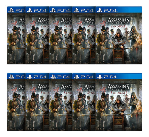 Combo Com 10 Assassins Creed Syndicate Ps4 Midia Fisica